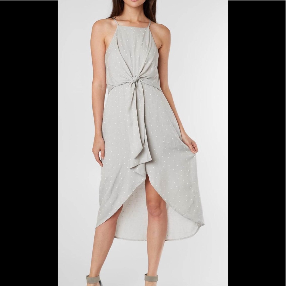 Gili periwinkle polka dot dress